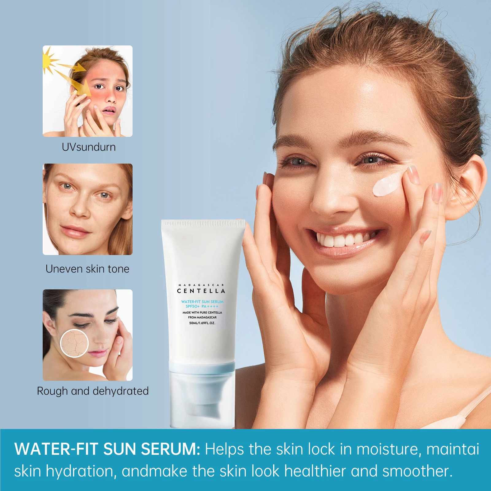 Crème solaire SPF50 PA++++ à l - Skincare Centella avis et prix