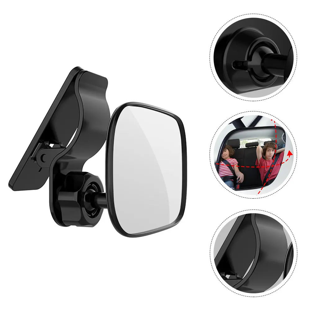 

Rear Seat Observation Mirror Durable Shatterproof 360 Degree Rotatable Car Mirror for Back Safety Car Accessories