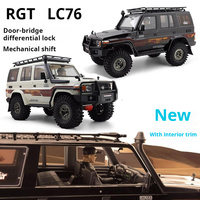 Simulation Of New Rgt 1:10 Remote Control RC Model Land Patrol LC76 Climbing Car EX86190 Differential Lock High And Low Speed.