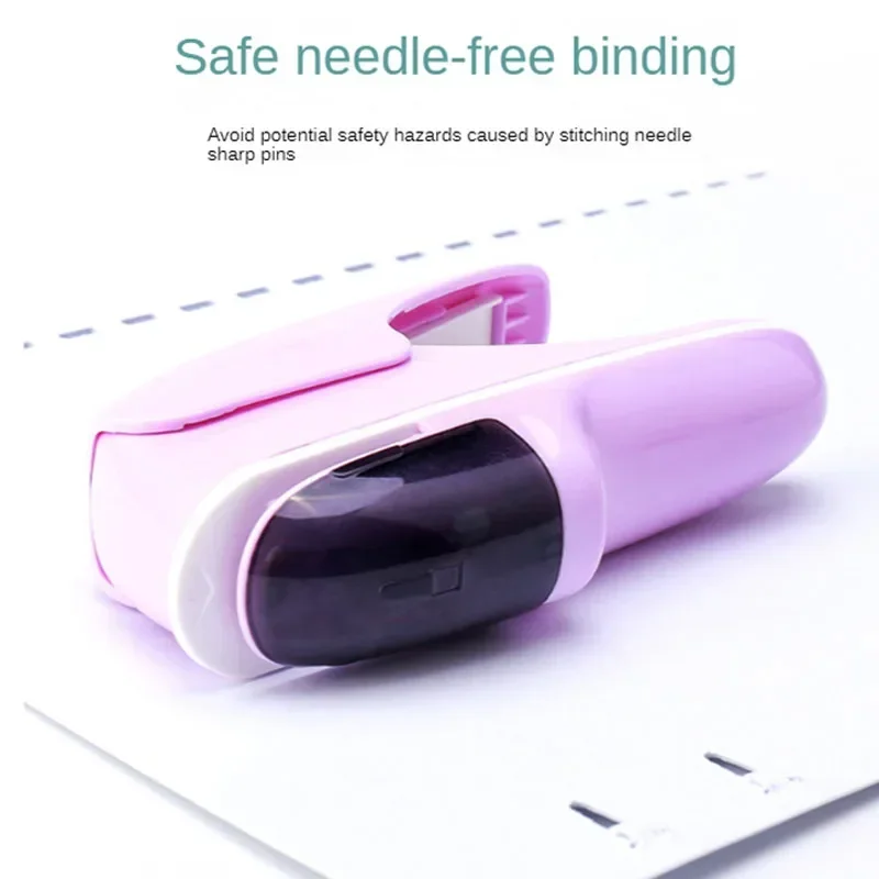 Non-staple Stapler Stapling Machine Mini Cute Book Stapleless Stapler Paper Stapling Stapler Free Staple Needleless Stapler