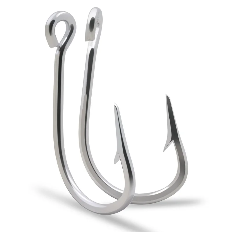 ZYZ Large Fishhooks 5/0-13/0# 2~7pcs/Bag Stainless Steel Tuna Sea Boat Fishing Hooks Powerful Big Fish Hooks Tackle