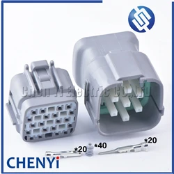 20 Pin Auto waterproof Electrical Control Board Connector Excavator Hydraulic Pump Plug 6189-0714 6188-0494 For DL 040 Serie