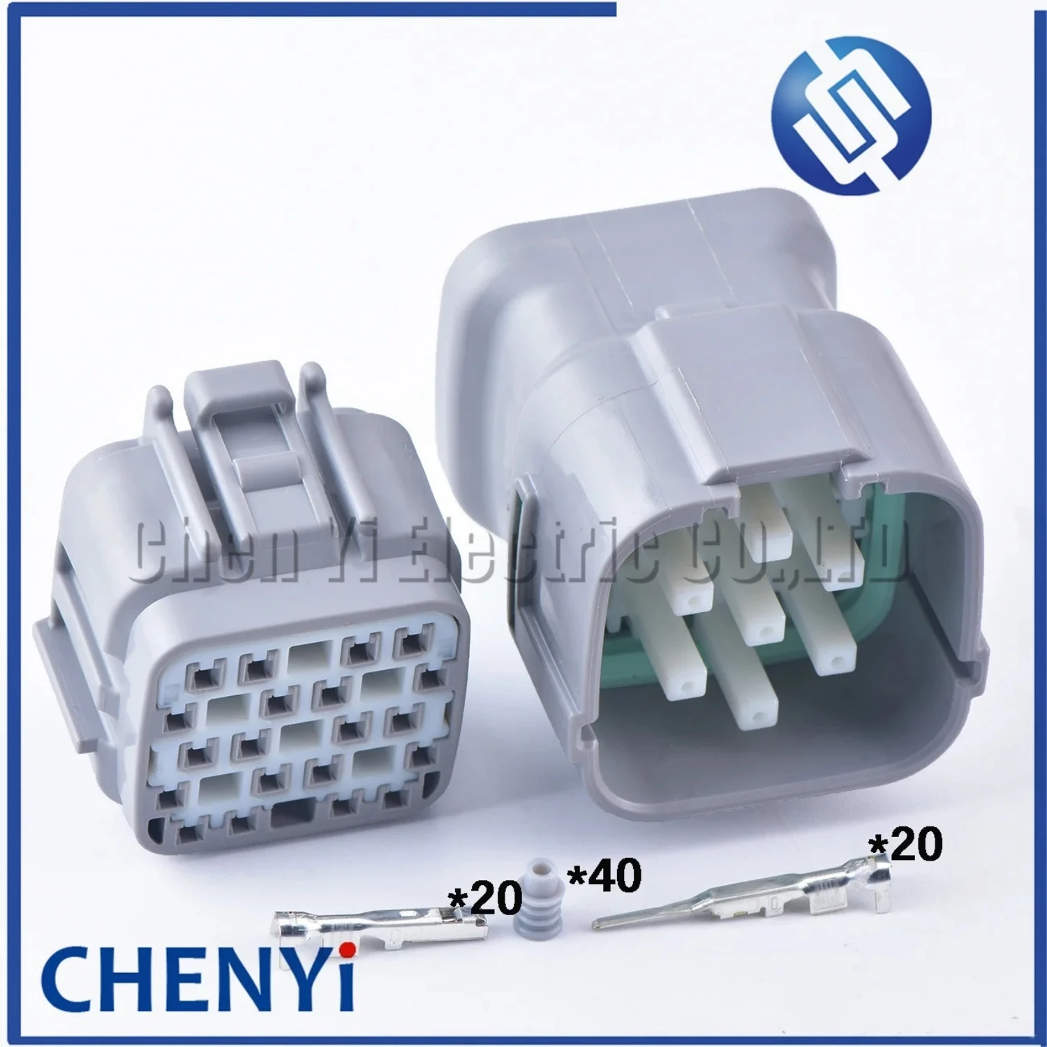 20 Pin Auto waterproof Electrical Control Board Connector Excavator Hydraulic Pump Plug 6189-0714 6188-0494 For DL 040 Serie