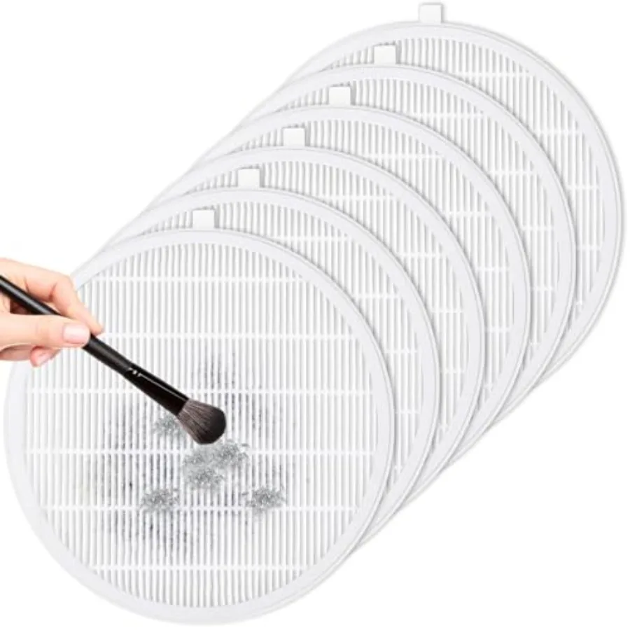 Filtros colectores de polvo de uñas reutilizables, 6 uds., para sistemas de extracción de polvo de salón de uñas, diseño sin derrames, filtración de alta eficiencia f