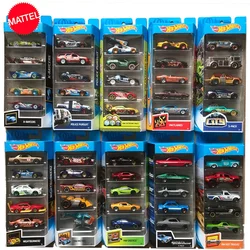 Hot Wheels 1/64 combinación de 5 coches por juego serie de ciudad, modelo de aleación fundido a presión, juguetes para niños, batimóvil rápido furioso