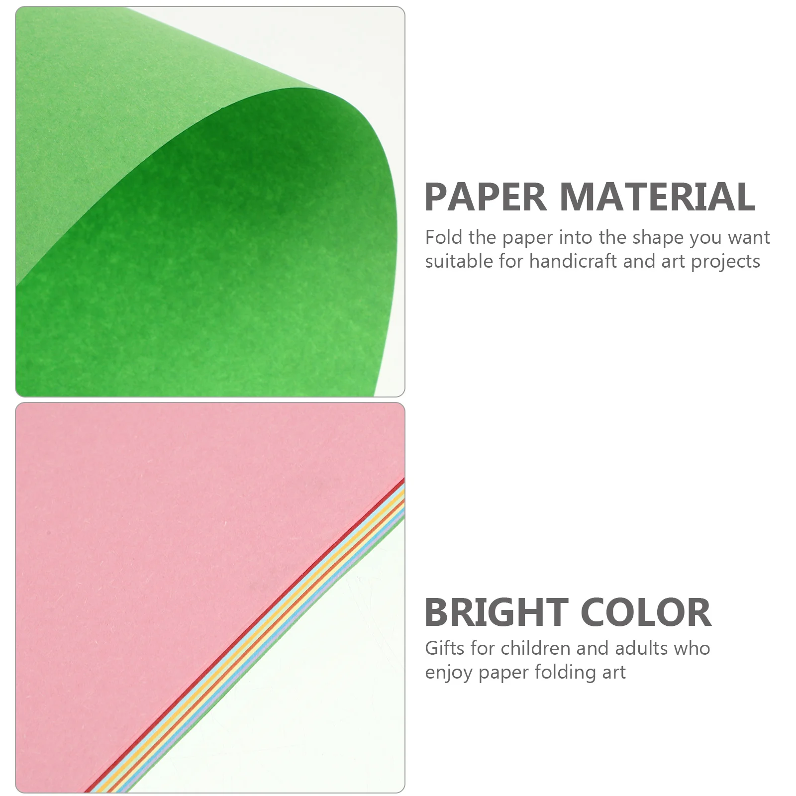 Zerodeko Colored Cardstock 100Pcs Colored A4 Paper Diy Hand Craft Paper Colored Copy Paper Handmade Folding Paper Diy Hand Craft