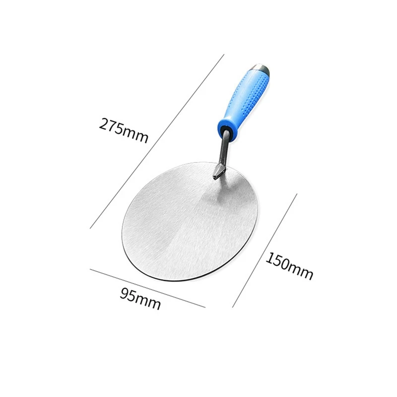 3Pcs Stainless Steel Trowel Forbricklaying Andplastering Forlong Lasting Use Inconstruction Floor Leveling