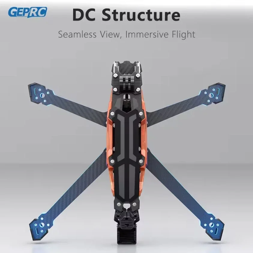 

GEPRC GEP-Vapor-D O4 Pro Frame 5 6-дюймовый дрон из углеродного волокна RC FPV Квадрокоптер Вертолет Запасные аксессуары Запчасти