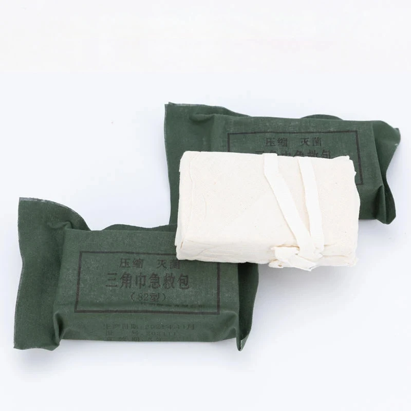 3Pcs 82 Type Triangle Towel Bandage First Aid Compressed Sterilized Training Rescue Triangle Gauze Hemostatic Emergency Bandage