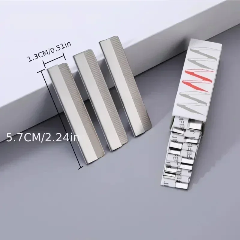 شفرة تشذيب الحواجب من الفولاذ المقاوم للصدأ متعددة الوظائف، شفرة مموجة، شفرة تشذيب بديلة، أدوات مكياج ماكينة الحلاقة