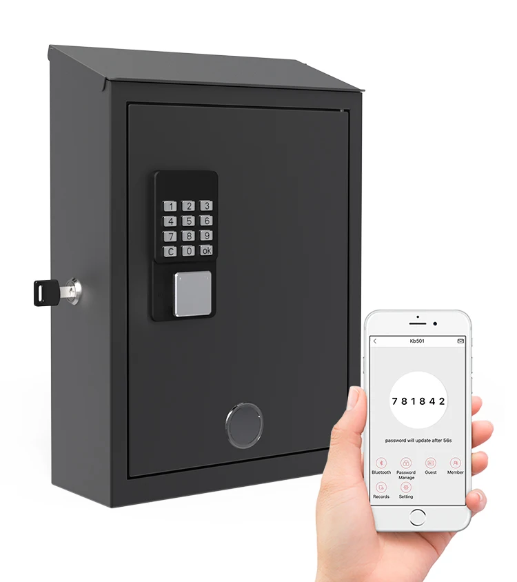 Modern Residential Wall Mounted Mailbox With Digital Smart Lock Mail Post Box Letter Box