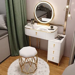 Light Luxury Dressing Table Bedroom Small Apartment Modern Storage Cabinet Household Furniture Makeup Table Set