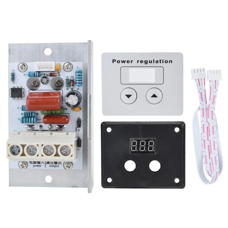 AC 220V 80A Power Regulation 10000W SCR LED Digital Electronic Voltage Regulator Speed Control Light Dimmer Thermostat