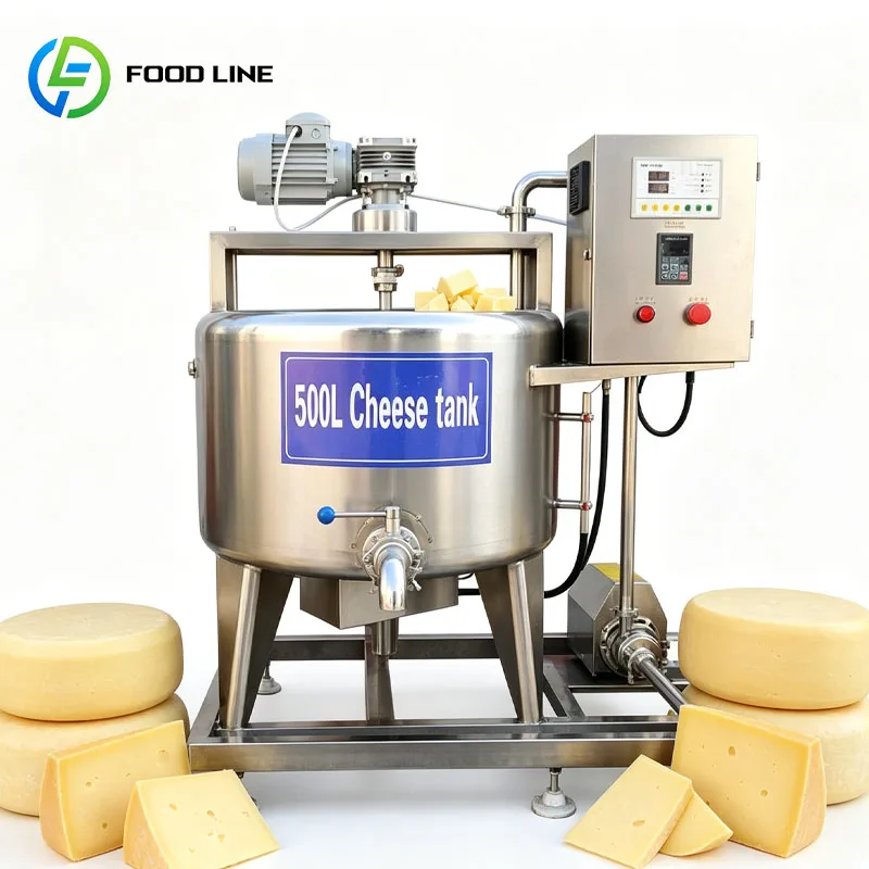 Commercial Cheese Making Tank Cheese Vat Milk Curd Processing Dairy Fermentation Equipment Customized