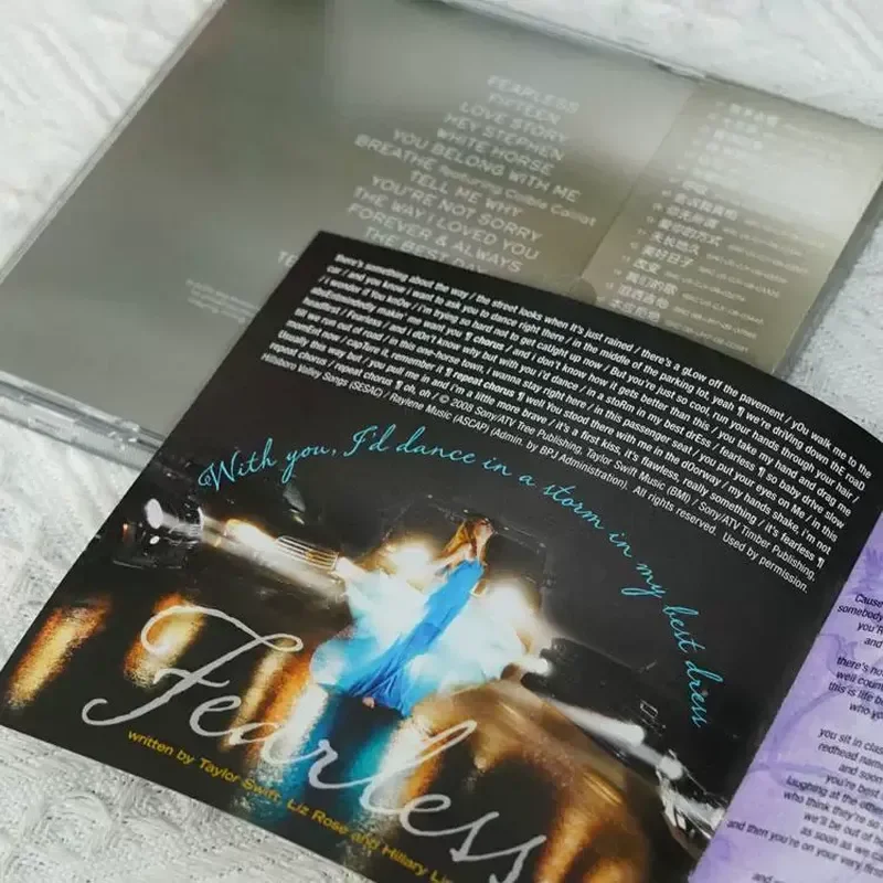 Official Genuine Taylor Swift Swift Album Let Go and Love Fearless Fearless CD Record for Taylor Swift view 3