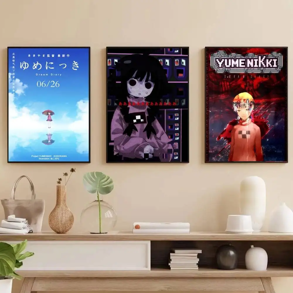 ANIME Y-Yume Nikki    Self-adhesive Art Poster Whitepaper Prints Posters Artwork Aesthetic Art Wall Painting