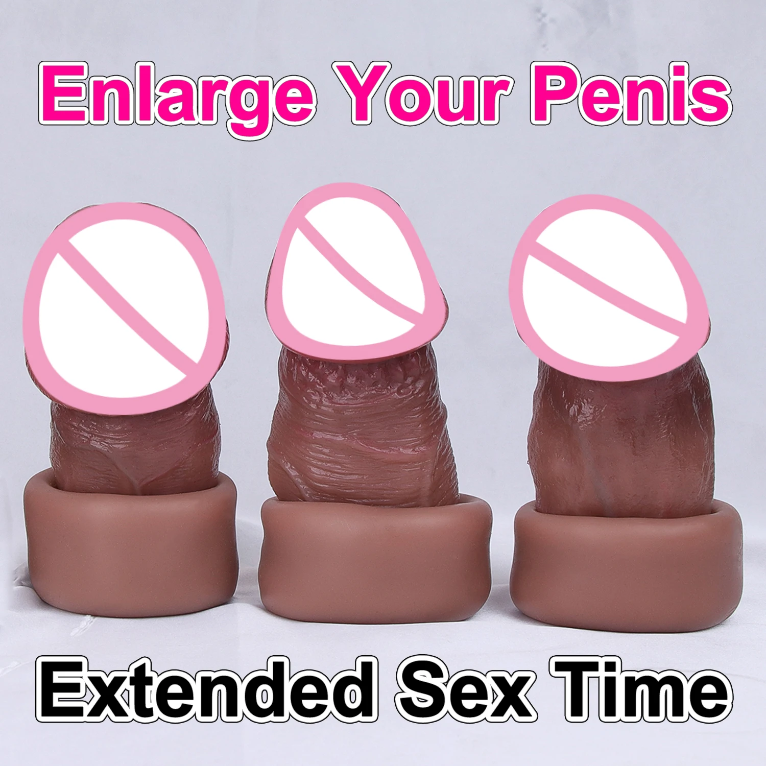 4 Styles Soft Realistic Enlarger Penis Sleeve Big Growth Real Silicone Dick Man Delayed Ejaculation Extend Cock Condom Sex Toy