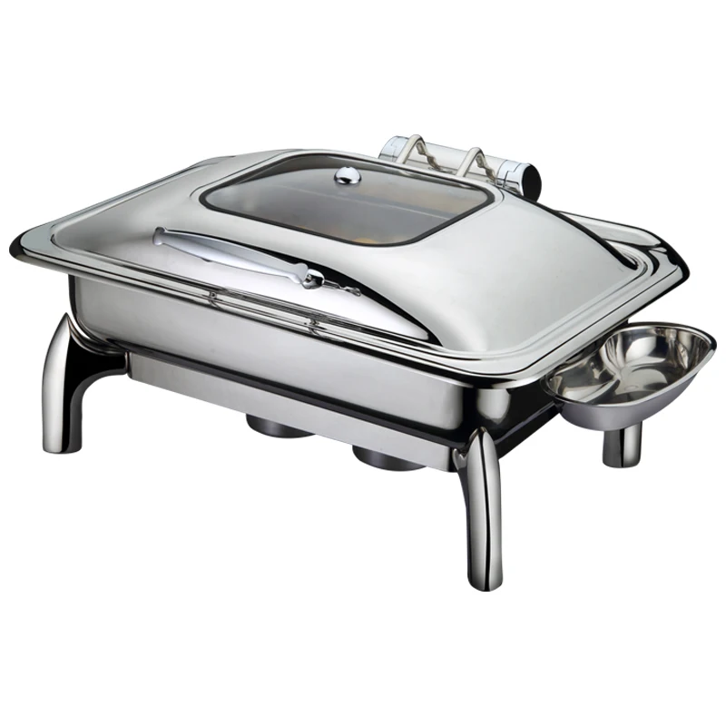 Hydraulic Chafing Dish Hotel Restaurant Food Warmer Buffet Ware Wedding Stainless Steel Buffet Set