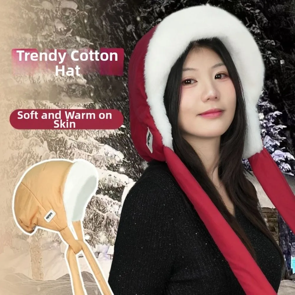 

Fashion Korean Style Ear Protection Hat Windproof Soft Winter Warm Hat Headgear Keep Warm Plush Earmuffs Cap Cycling Riding