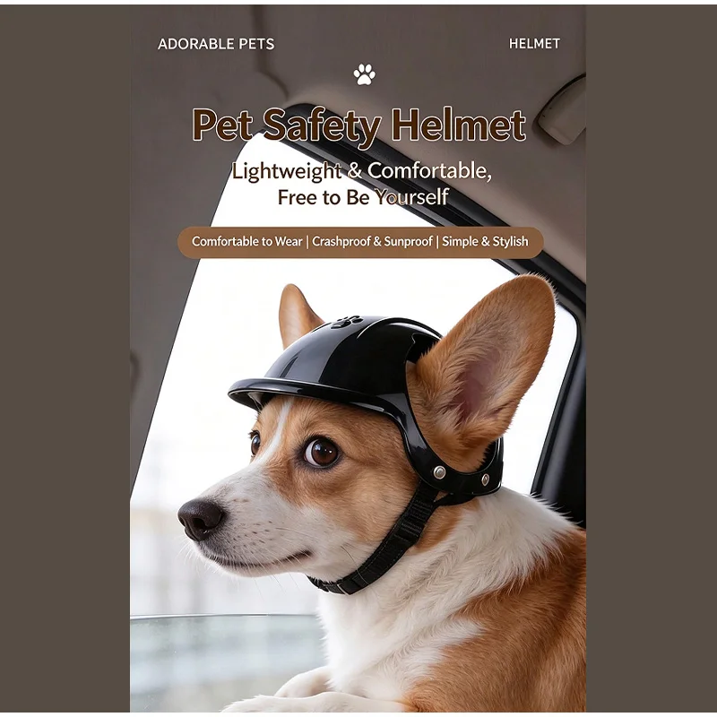 Pet Helmets Windproof Transparent Glasses Sunglasses Creative Dogs & Cats Motorcycles Outdoor Sports Pet Headgear Accessories
