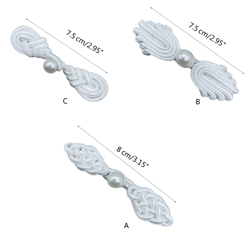 Cierre botones rana con nudos chinos, sujetadores costura para abrigo suéter