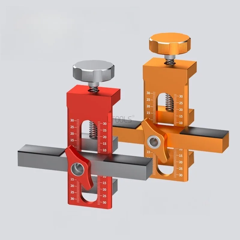 

Adjustable Wardrobe Cabinet Door Panel Installation Jig 6/8/10mm Rebounder Punched Mounting Jig Quick Closet Door Mounting Tool