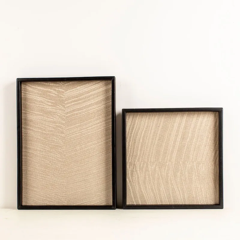 

Leather wavy tray model room living room coffee table storage tray decorative plate ornament