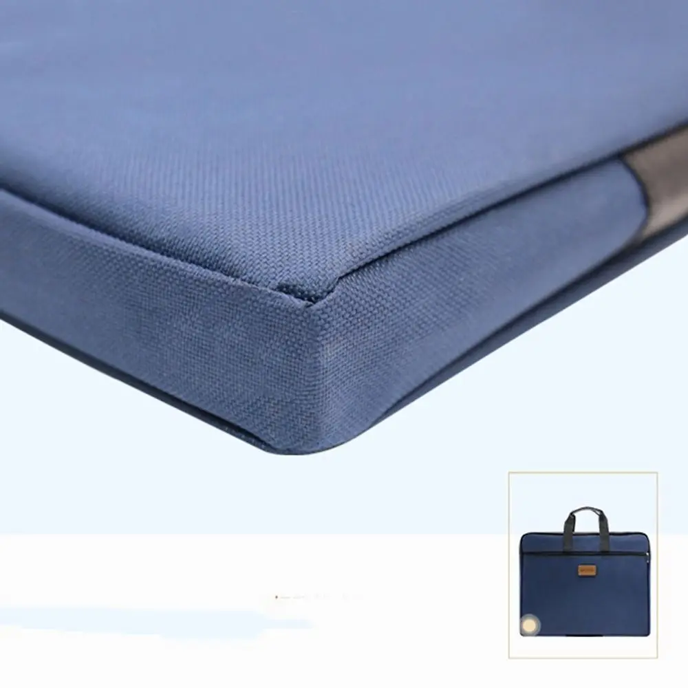 Borsa per documenti portatile A4 in tessuto Oxford portatile con cerniera Cartella di file A4 multistrato Borsa per cancelleria Organizzatore di file Borsa per documenti Studente