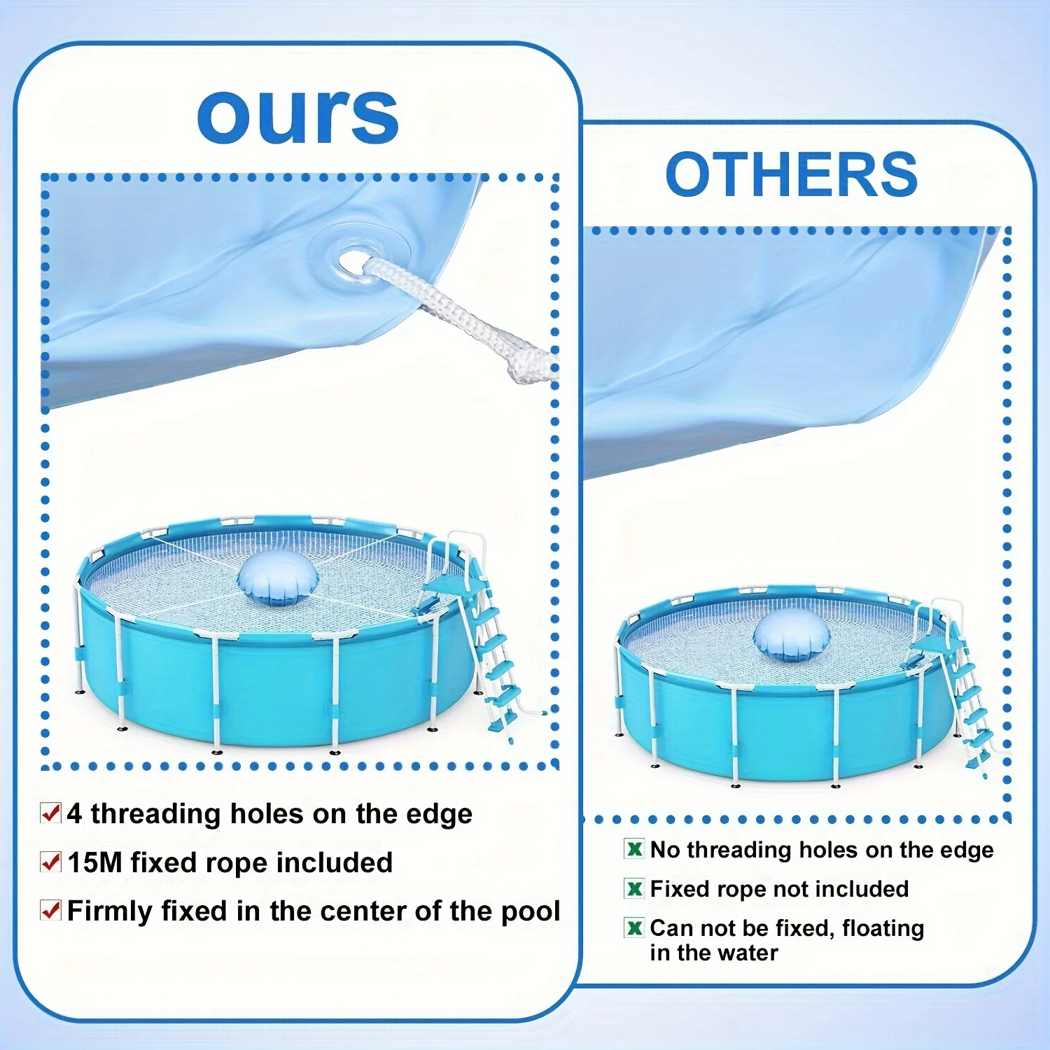 Pool Pillows For Above Ground Pools, Pvc Cold-resistant Pool Pillow For Closing Winter, Winterize Pool Closing Kit Winter