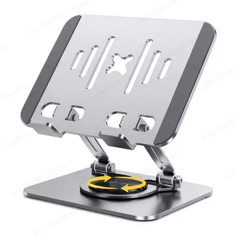 Desktop Carbon Steel Notebook Flat Bracket Folding Storage Office Heightening Support Frame 360