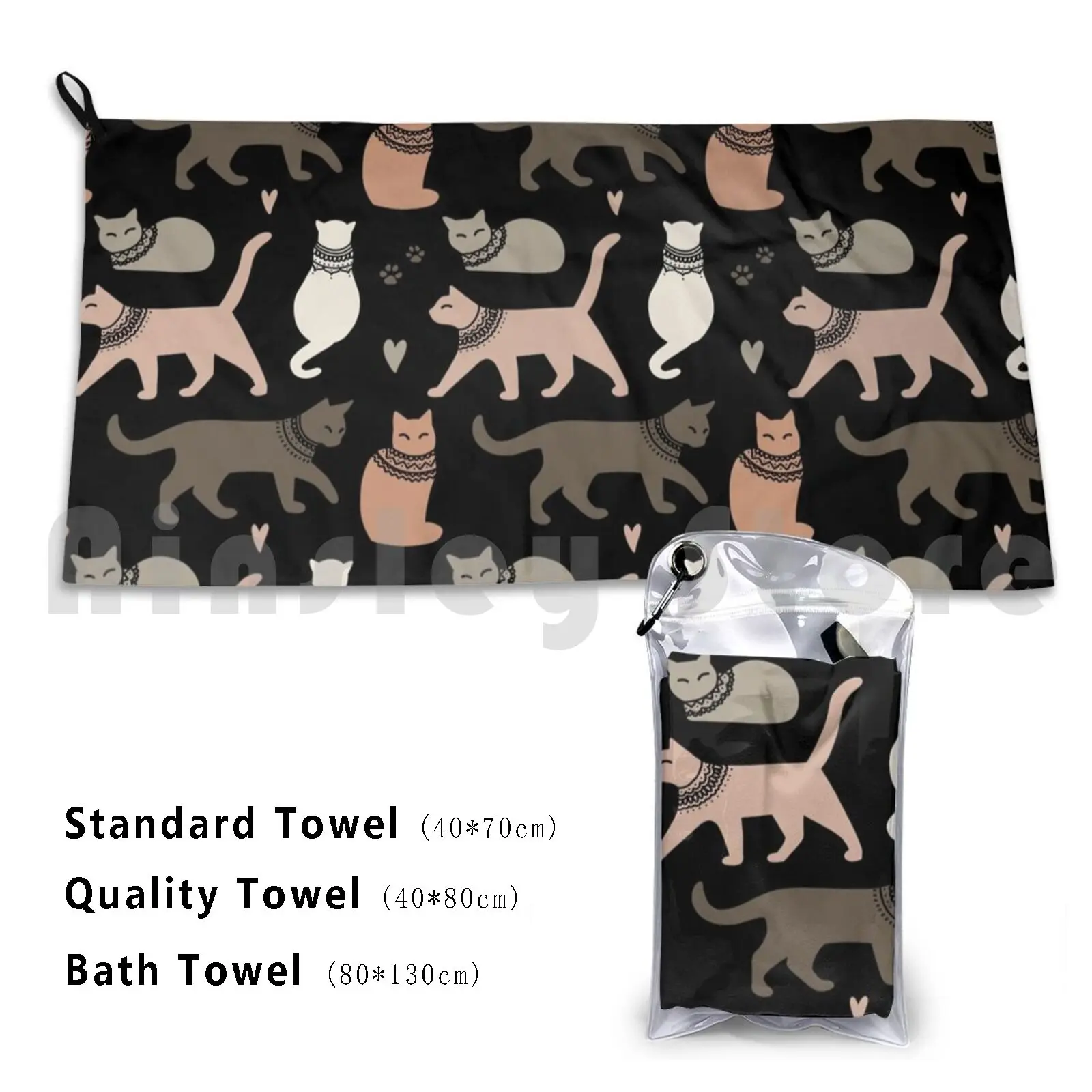 Suspicious Cat's Bath Towel Beach Cushion Suspicious Cats Beautiful Man Summer Space Men