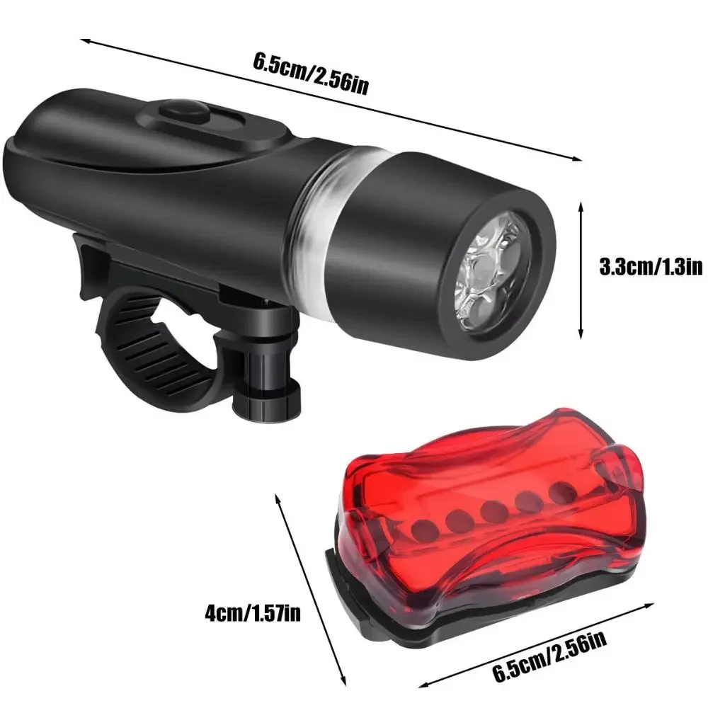 5 LED Bike Light Bicycle Front Back Light Set MTB Bicycle Headlight Butterfly Taillight Cycling Safety Warning Light Bike Lamp