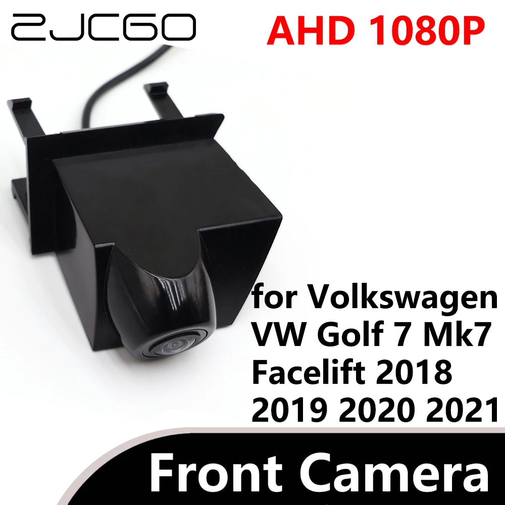 

ZJCGO AHD 1080P CVBS 480P 170° Car Parking LOGO Front View Camera for Volkswagen VW Golf 7 Mk7 Facelift 2018 2019 2020 2021