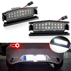 2 Stuks Canbus Led Nummer Nummerplaat Licht Lampen Voor Mazda 2 Mx-5 Nd Mx5 Miata 2016-Up 18-smd Foutloos Wit