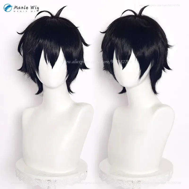 

vivi 2025 Anime Horimiya Miyamura Cosplay Short Black Wigs Heat Resistant Synthetic Hair Halloween Party Izumi Wig + W