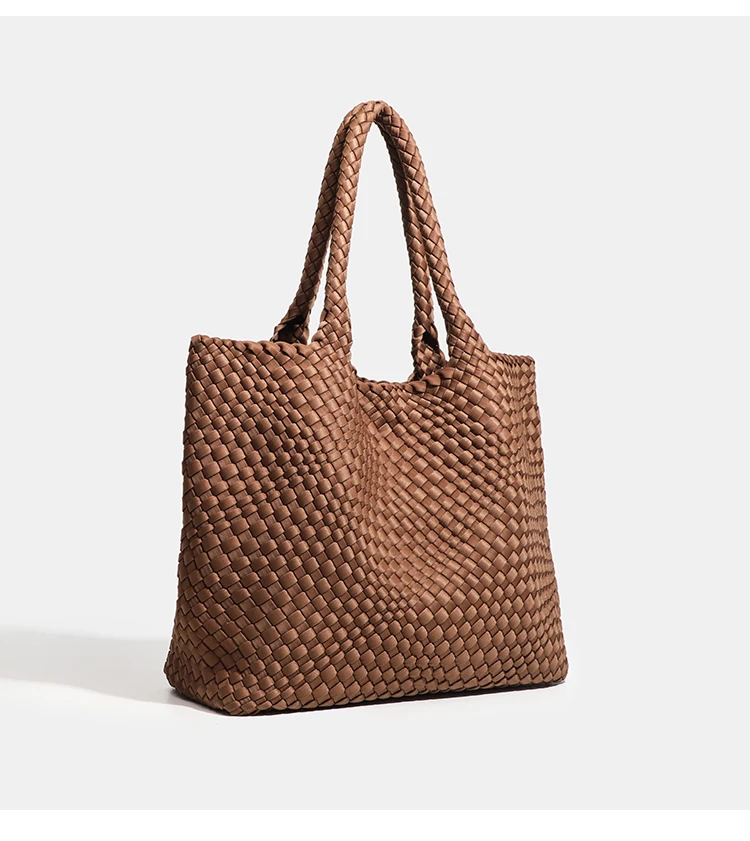 Hochwertige Handgewebte Nylon-Schultertasche mit Großer Kapazität für Damen, Hochwertiges Design, Luxuriöse Verarbeitung, Modische Damenhandtasche – Detail 24