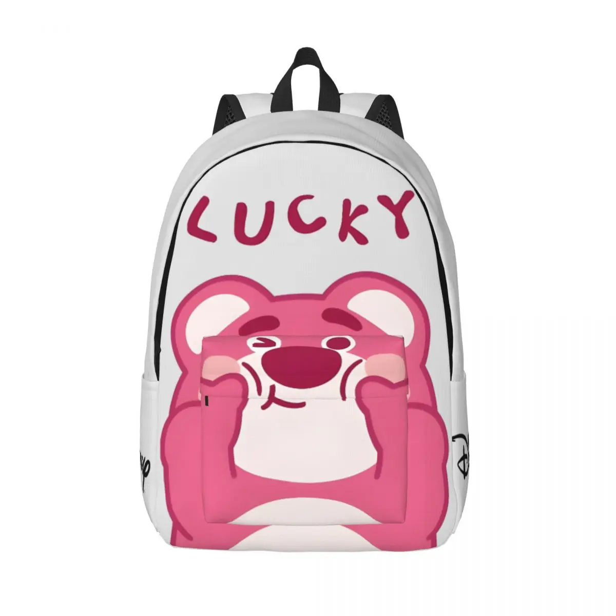 

Disney Cartoon Characters Laptop Bag Lotso For Boy Girl Personalised Hiking Birthday Gift Retro Washable Bookbag