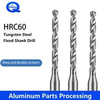 HRC60 Tungsten Steel Fixed Shank Drill 3mm Micro-Diameter Enlarged Shank Hardened  Aluminum Copper Machining