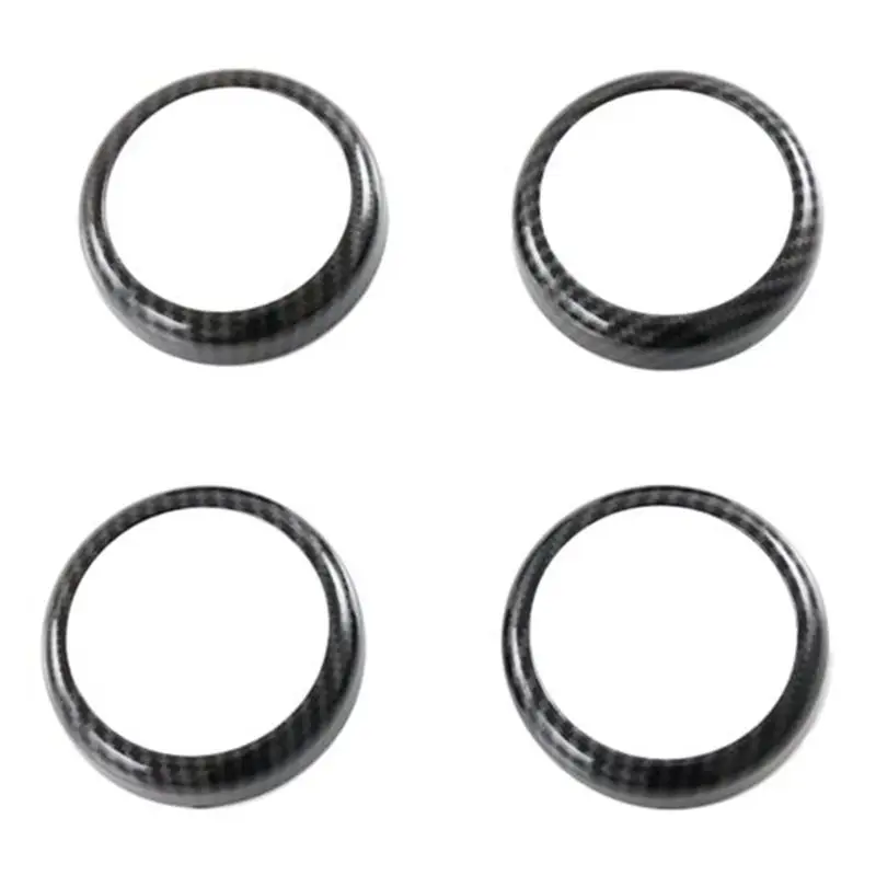 

Car Four-Door Tweeter Carbon Fiber Pattern Exterior Trim Sticker 4 Pcs For BYD Atto 3 2021-2023