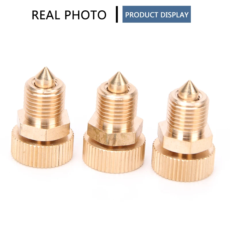 3pcs/set High Pressure Air Bleed Screw Copper Safety Bleeder Valve 3-Stage Pump Spare Parts Replacement Kit PCP Air Pumps Parts