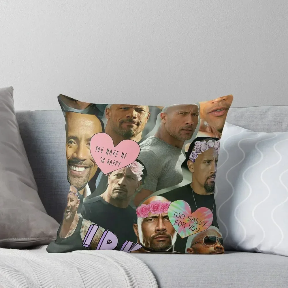 The Rock Dwayne Johnson Throw Pillow Decorative Cushion Throw Pillow Covers pillow