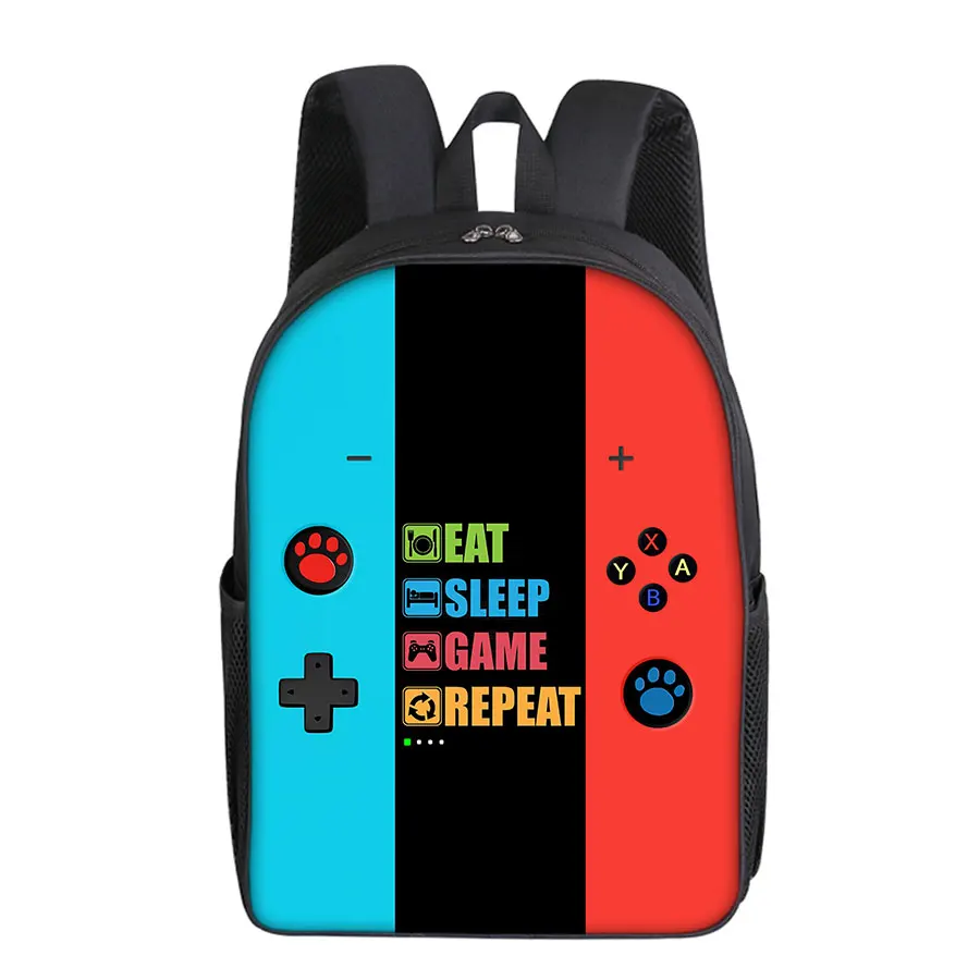 

Простой стиль, однослойный рюкзак с рисунком игровой консоли для мальчиков и девочек, детские лучшие подарки, школьные сумки с 3D мультяшными подростками