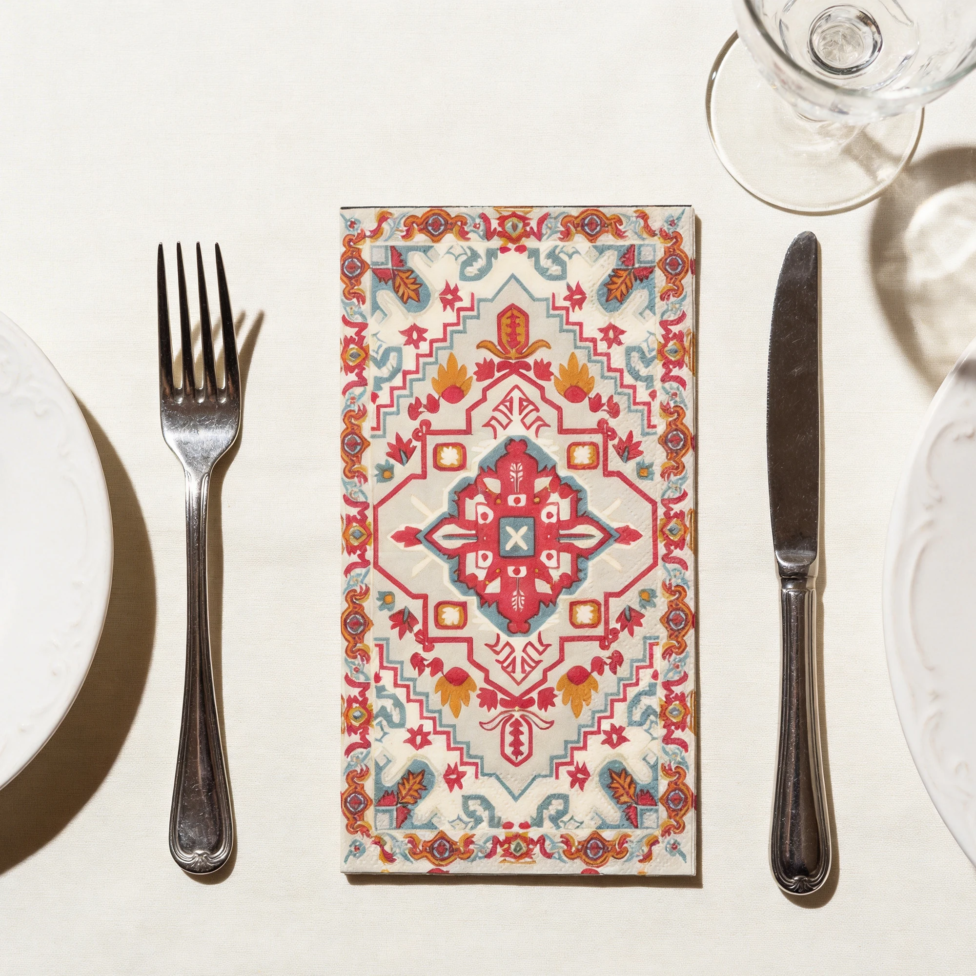 20 Tovaglioli Rossi con Fiori  - Home Decor Medieval recensione e prezzo