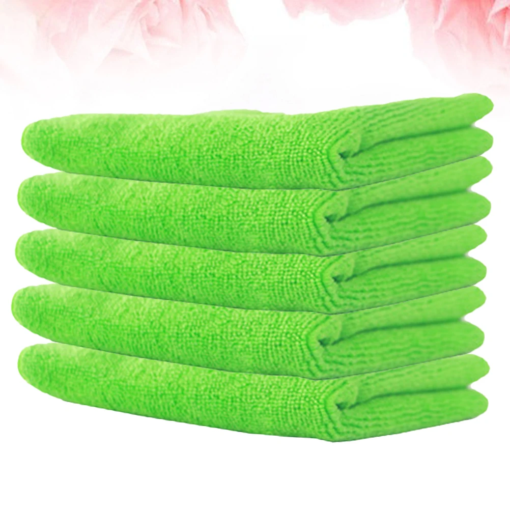 

5 Pcs Dish Towels High Water Cleaning Microfiber Washable Dishcloth Rags Kitchen