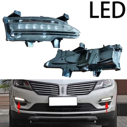 For Lincoln MKC 2014 2015 2016 2017 2018 2019 Car Left and Right LED Daytime Running Fog Lamp Light FJ7Z-13200-B FJ7Z-13200-A