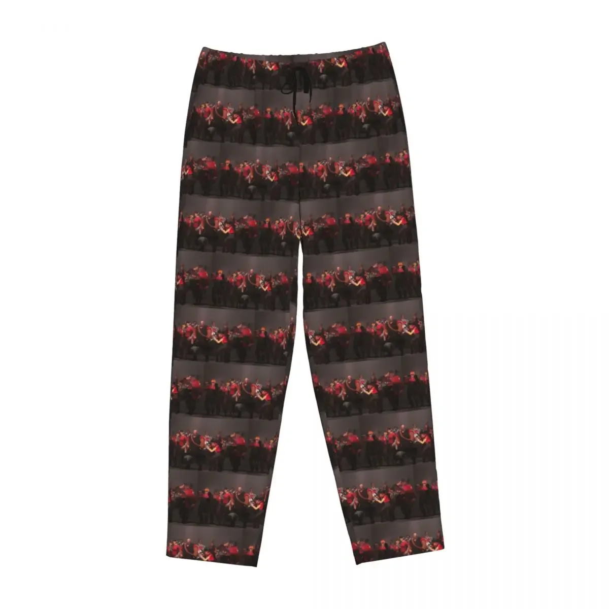 

Custom Team Fortress Red Coloured Team Women Pajama Pants Lounge Sleep Sleepwear Bottoms with Pockets
