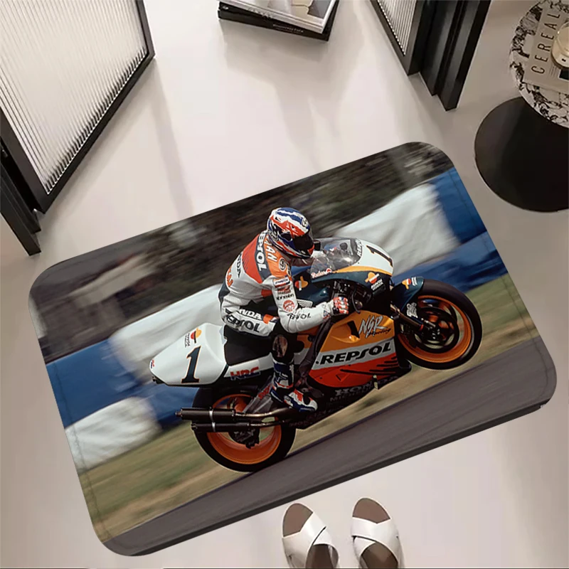 MOTOGP Entrance Doormat Hallwy Cartpet Living Room Rugs Foot Carpets Bathroom M-Michael Doohan Rug Floor Mats Non-slip Hallway