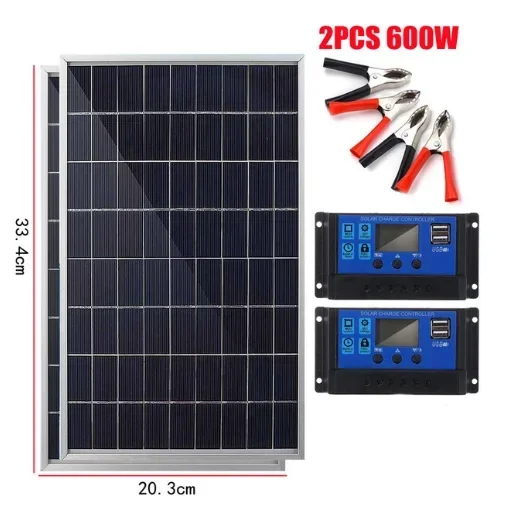 Unbranded 20Wh Solar Panel Set 12V 4