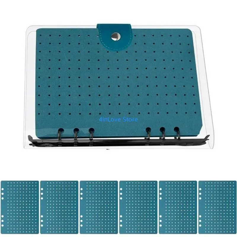 

T4MD Альбом для сбора эмалированных булавок с 6 защитными фетровыми страницами, портативный держатель для бейджей