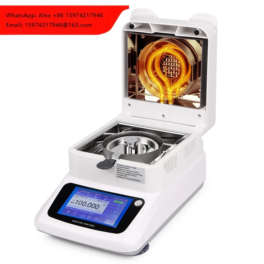 New Product Digital Moisture Meter Chemical Laboratory Water Content Moisture Analyzer High-Accuracy Moisture Tester For Lab